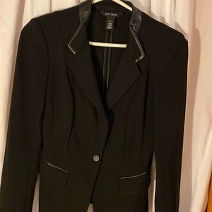 WHBM faux trim blazer